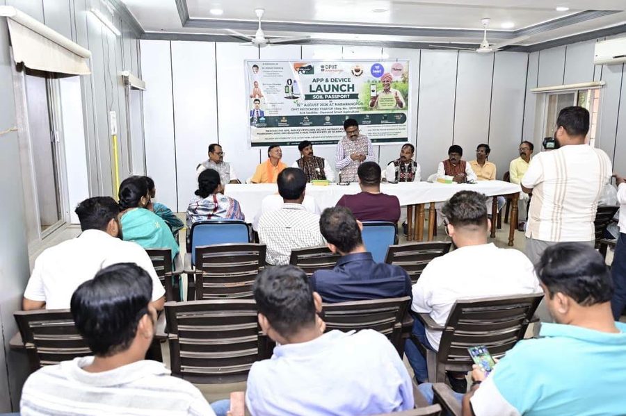 Farmers and stakeholders attending the Soil Passport App and Device launch, Nabarangpur